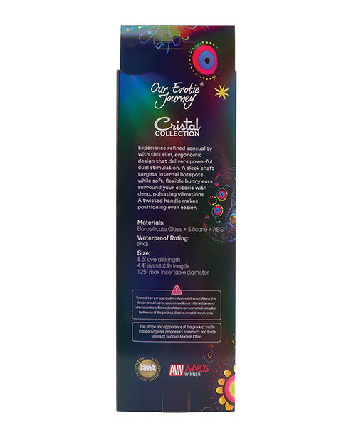 Cristal Jade Twist Glass Rabbit Vibrator