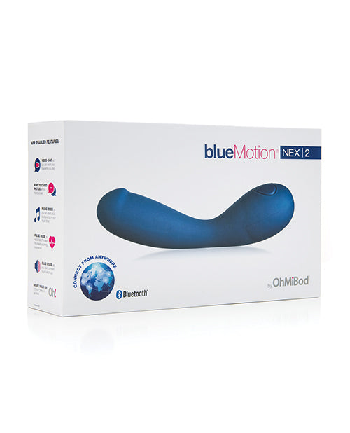 OhMiBod blueMotion NEX 2 2nd Generation App-Controlled Vibrator - Navy