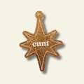 Cunt Twinkle Star Funny Christmas Ornament