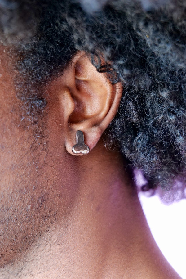 JW ANDERSON PENIS STUD EARRING SILVER