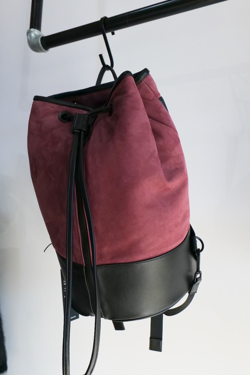 MORPHOSIX LUX UTILITY LEATHER BAG BURGUNDY