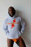 K.INGSLEY Light Grey MIND.BODY.HOLE Hoodie