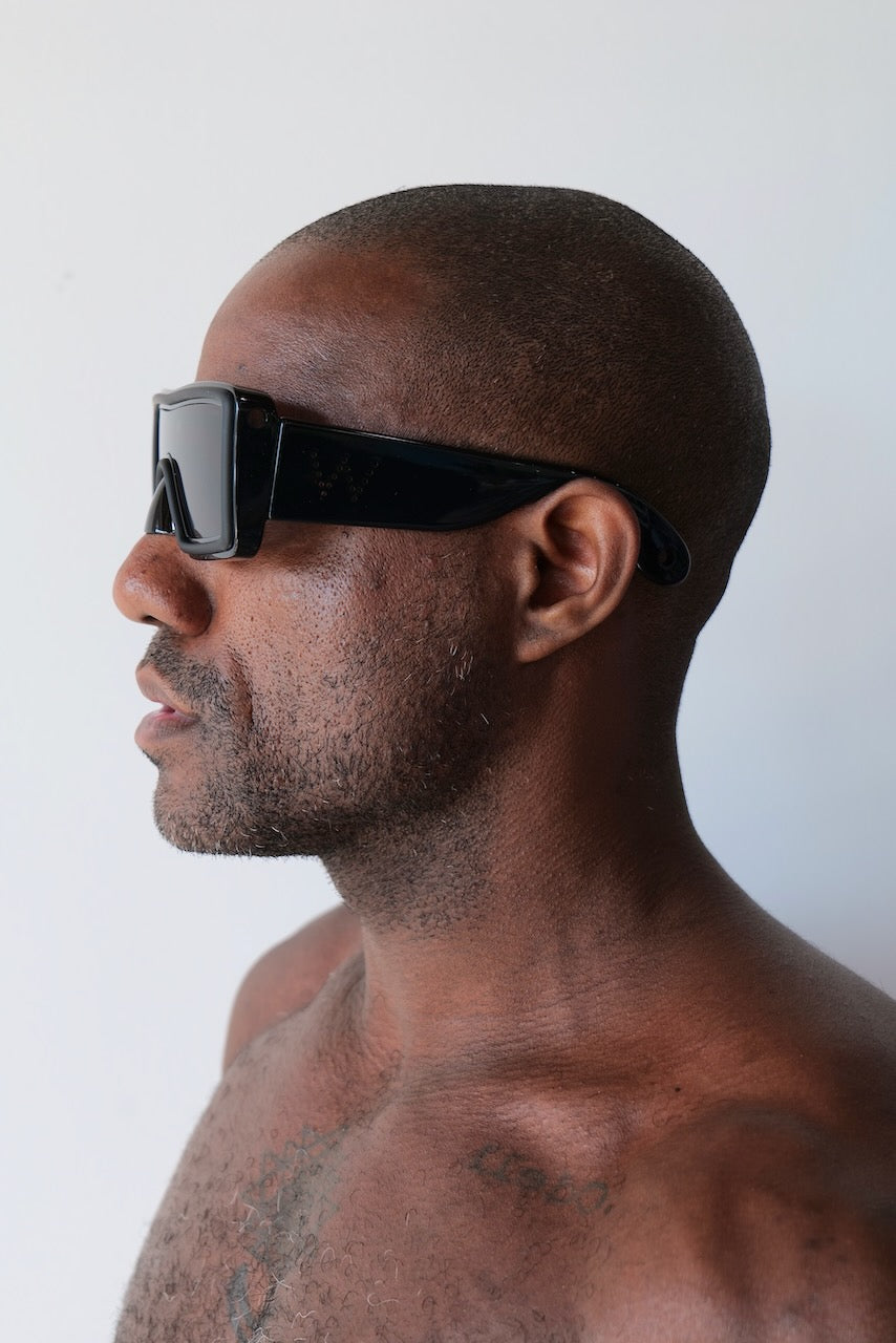 WALTER VAN BEIRENDONCK UFO SUNGLASSES BLACK