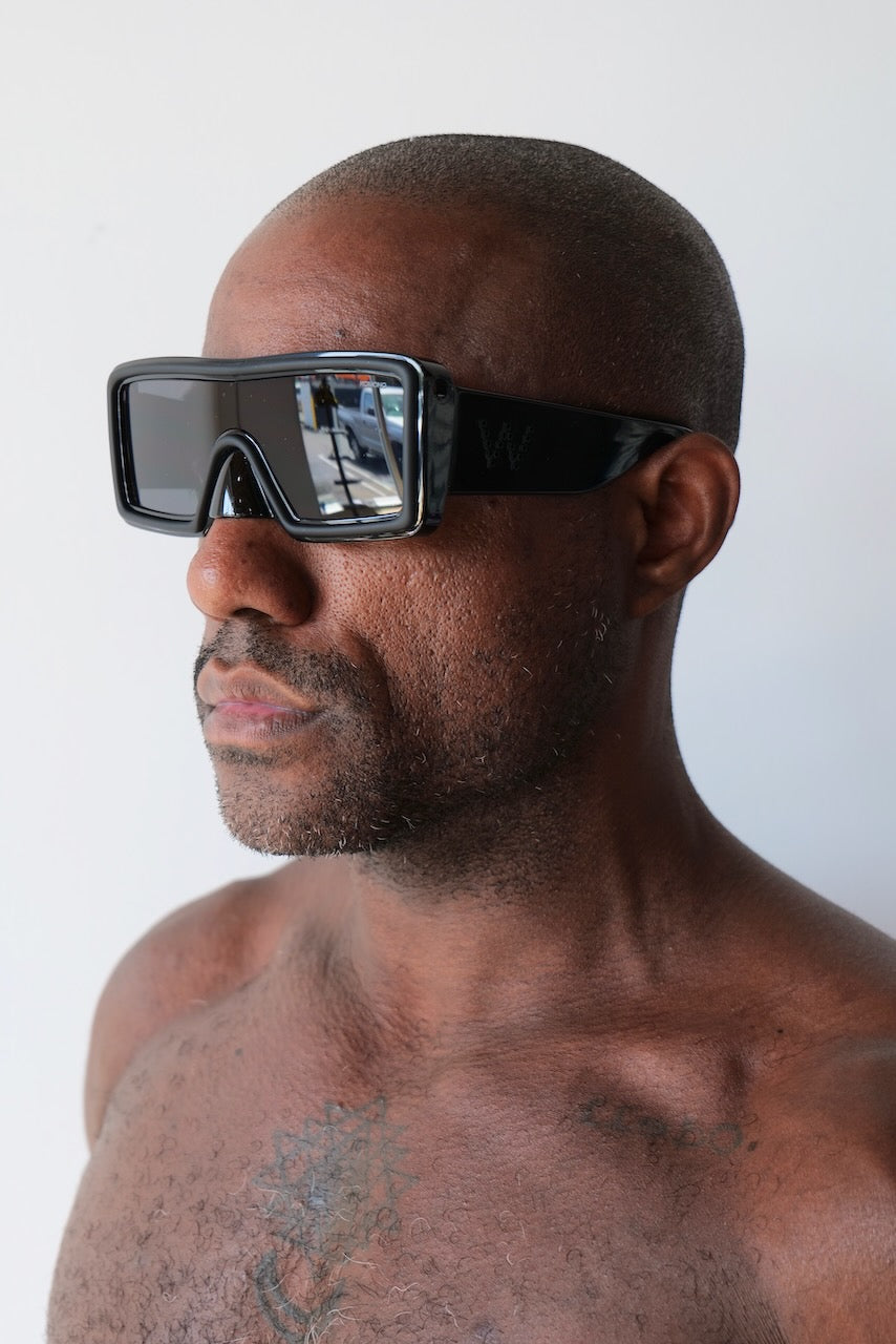 WALTER VAN BEIRENDONCK UFO SUNGLASSES BLACK