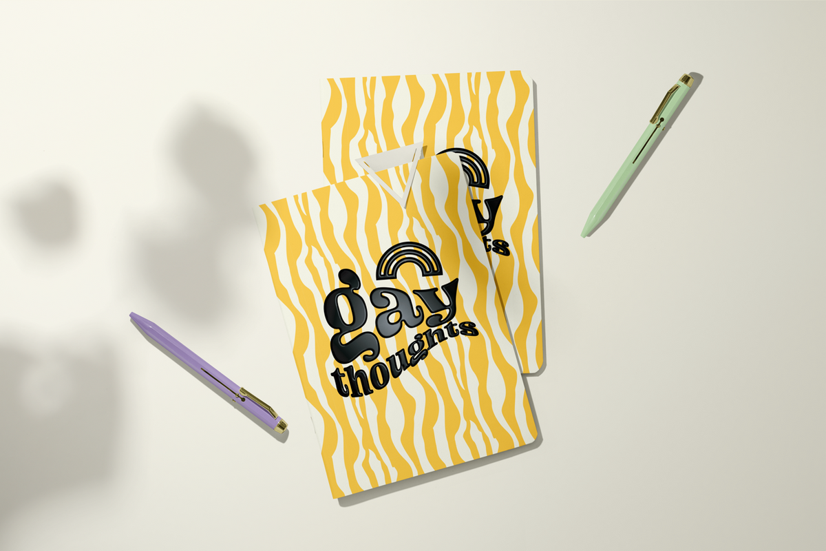 Gay Thoughts | Pocket Journal, Mini Notebook, Mini Journal