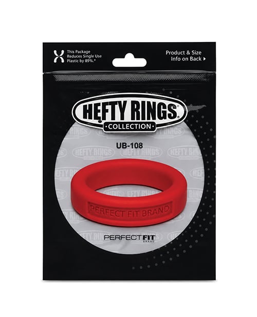 Perfect Fit Hefty Ring 1.4" Silicone - Red