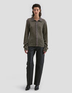 Eckhaus Latta Grid Buttondown Fern