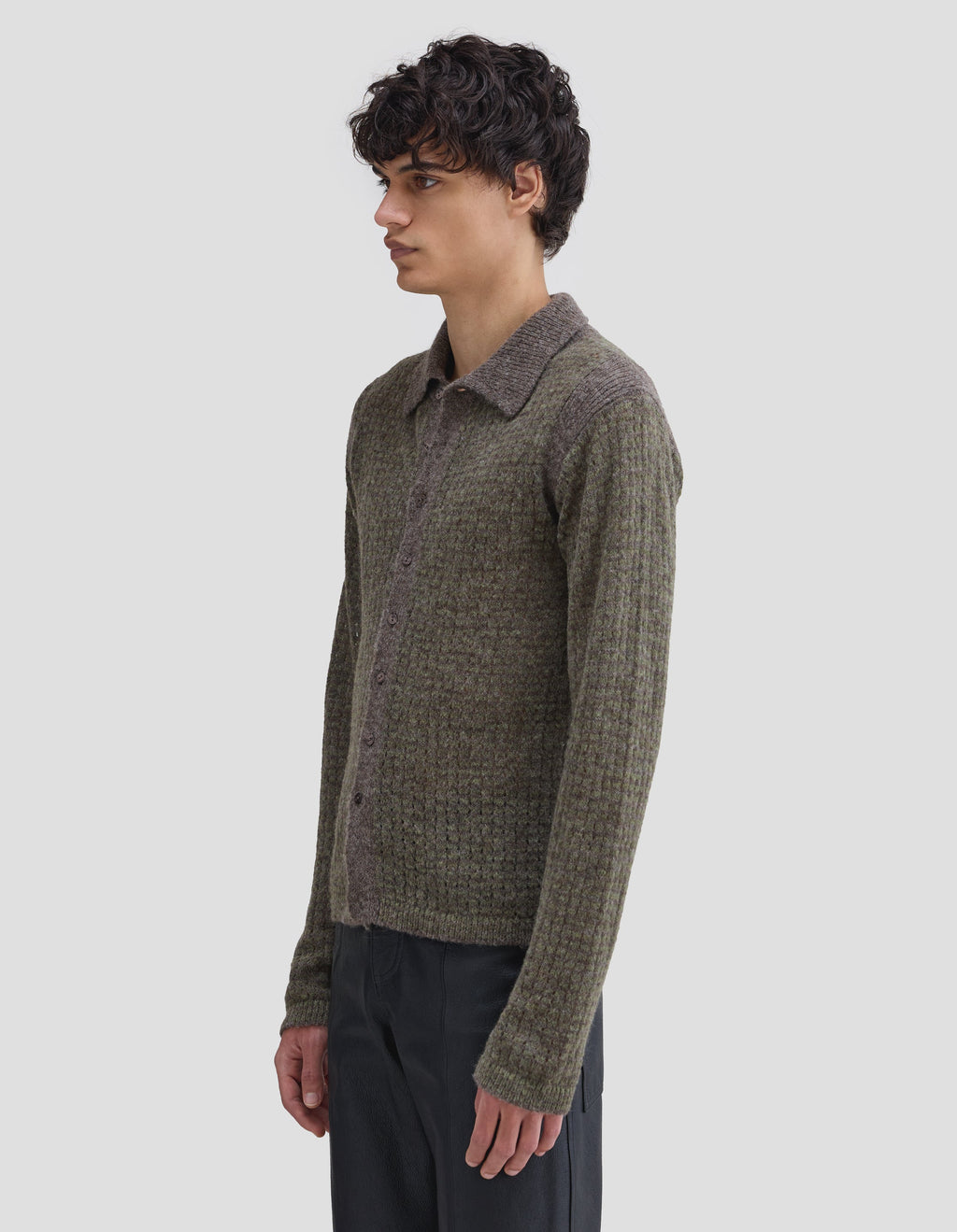 Eckhaus Latta Grid Buttondown Fern