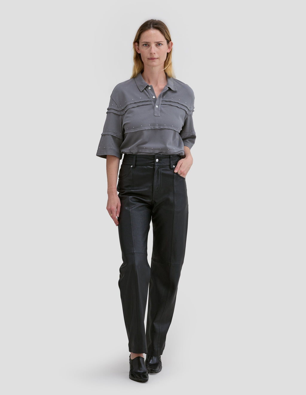 Eckhaus Latta Lapped Polo Rain