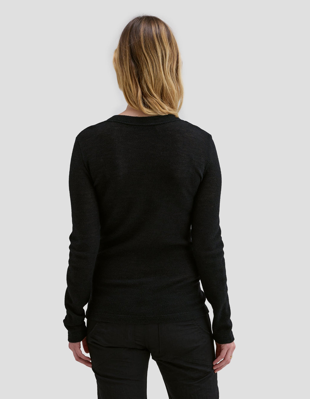 Eckhaus Latta Scrunch Cardigan Black