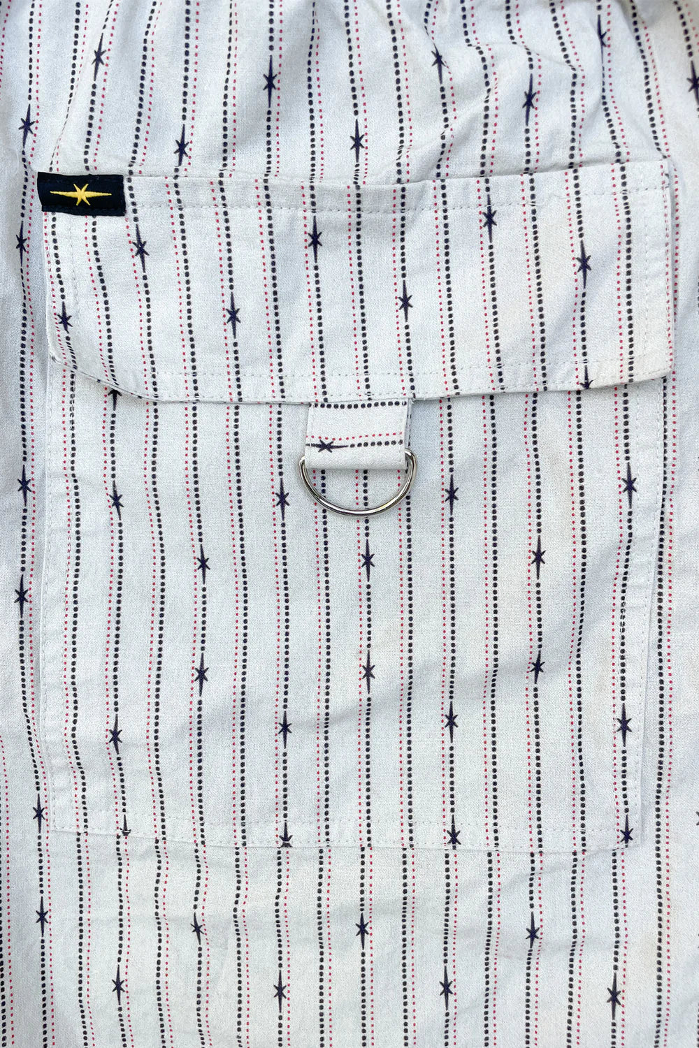 PHIPPS RUGGER SHORT LOGO DOT STRIPE