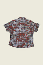 PHIPPS OVERSIZED BOWLING SHIRT PLAID CAMO