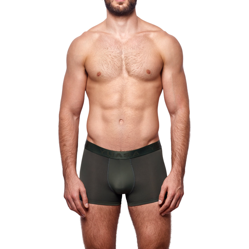 Carbon Mesh Tagless Trunk Olive Green