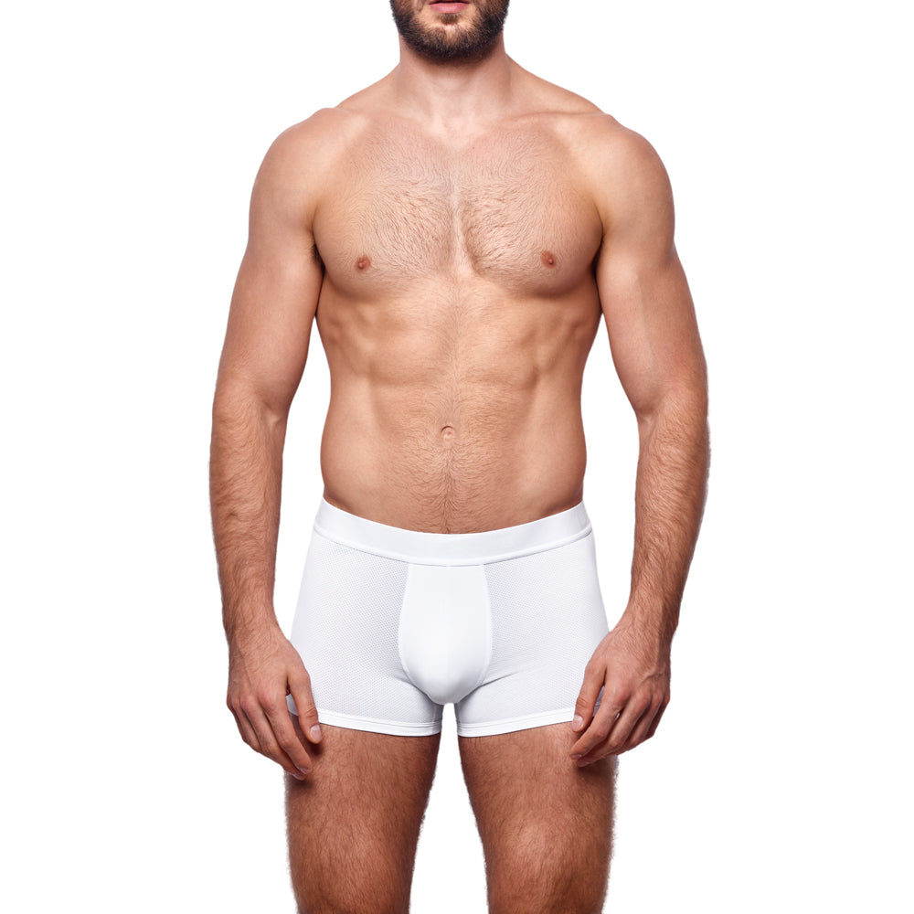 Carbon Mesh Tagless Trunk Optic White