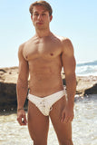 Palm Springs Swim Brief White Tie Up