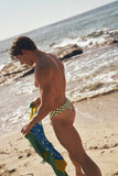 Carioca Boy Swim Thong Rio Green/Coconut Milk