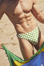 Carioca Boy Swim Thong Rio Green/Coconut Milk