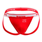 Papi 3-Pack Rib Jockstrap - Black-Red-Turquoise