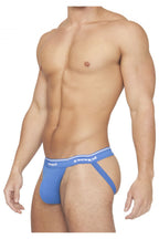 Papi 3-Pack Rib Jockstrap - Black-Red-Turquoise