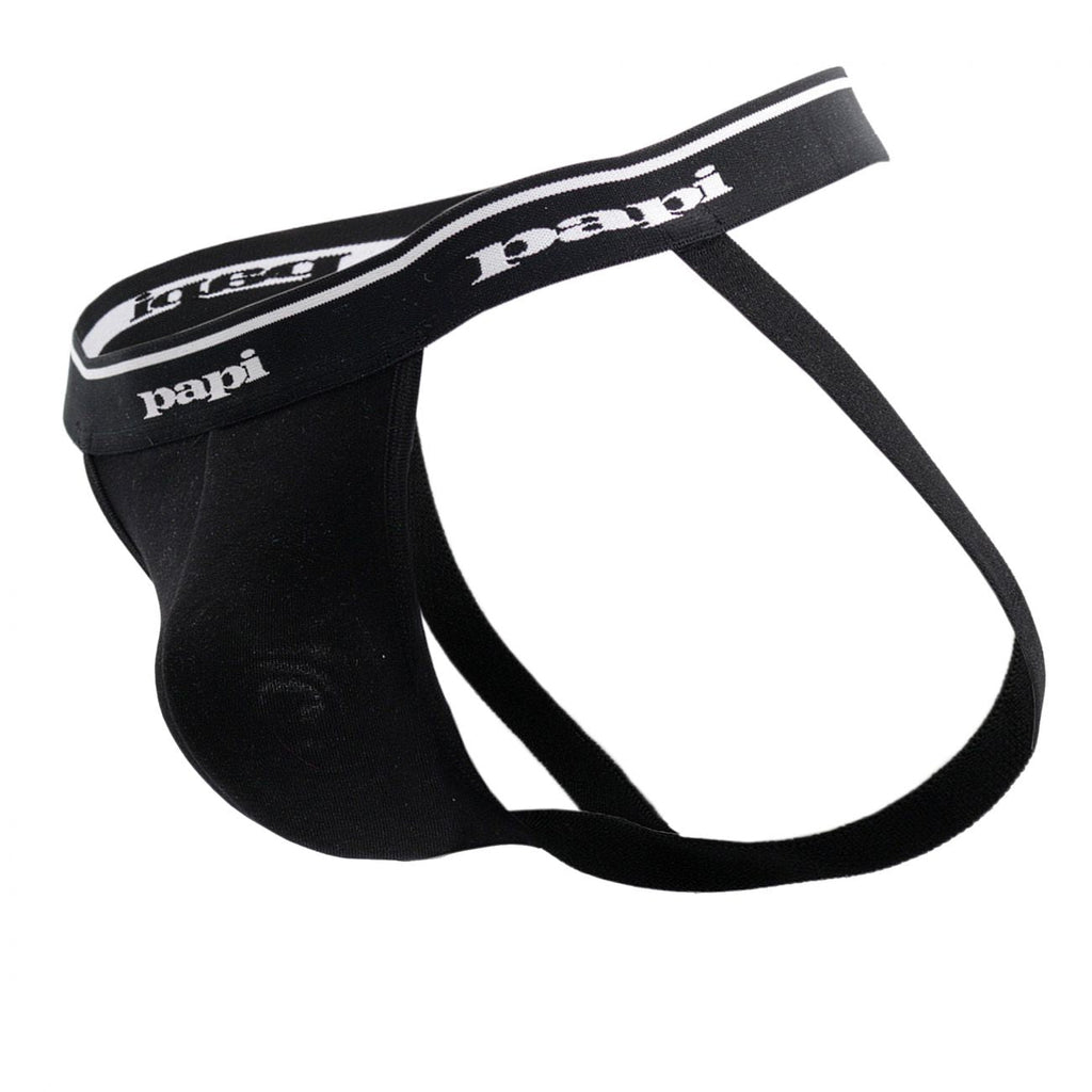 Papi 3-Pack Rib Jockstrap - Black-Red-Turquoise