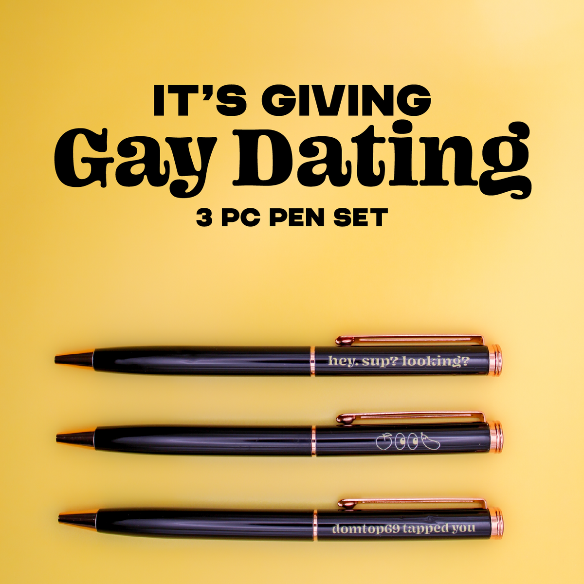 Gay Dating (Grindr) Pen Set