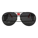WALTER VAN BEIRENDONCK brutal pilot sunglasses - black shadow