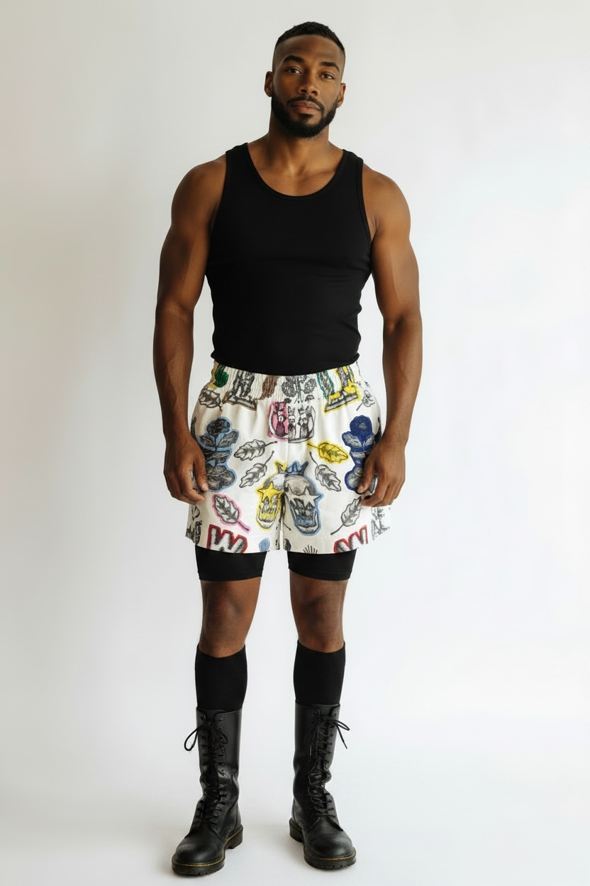 Walter Van Beirendonck crown shorts