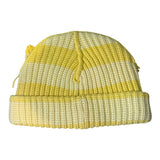 LOVERBOY BY CHARLES JEFFREY CHUNKY EARS BEANIE in YELLOW STRIPE