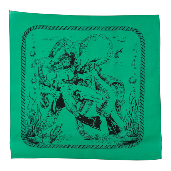 Etienne Diver & Squid Bandana - Green