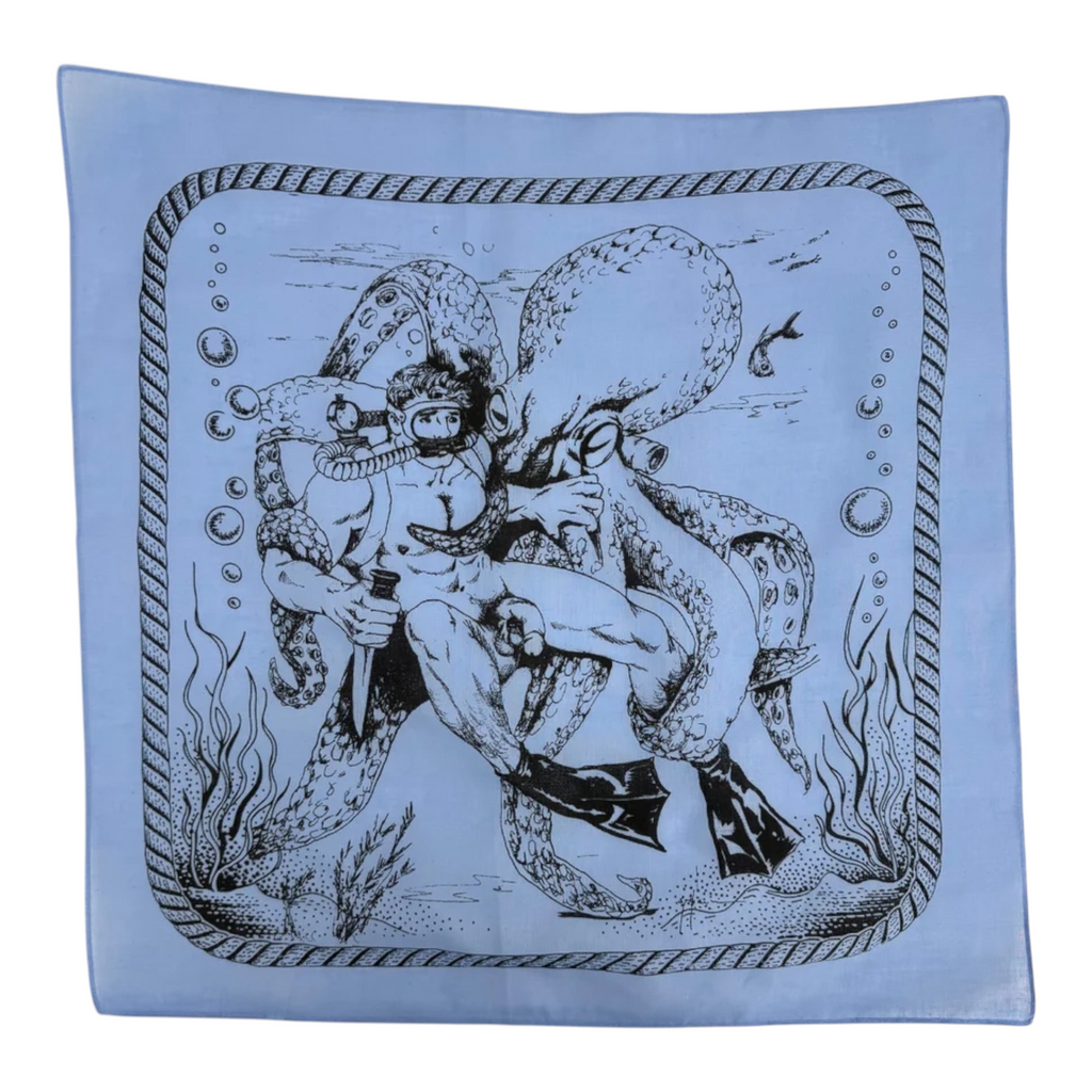 Etienne Diver & Squid Bandana - Light Blue