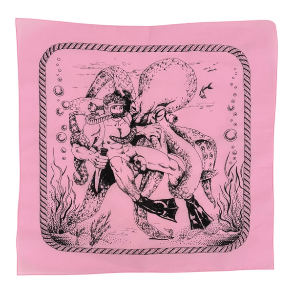 Etienne Diver & Squid Bandana - Pink