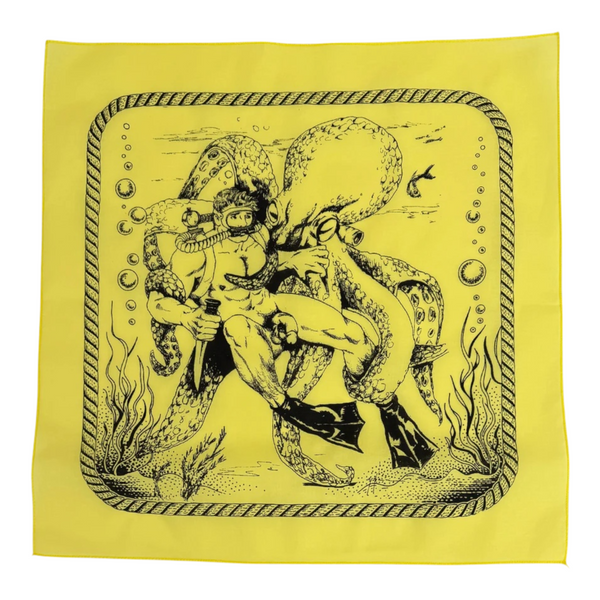 Etienne Diver & Squid Bandana - Yellow