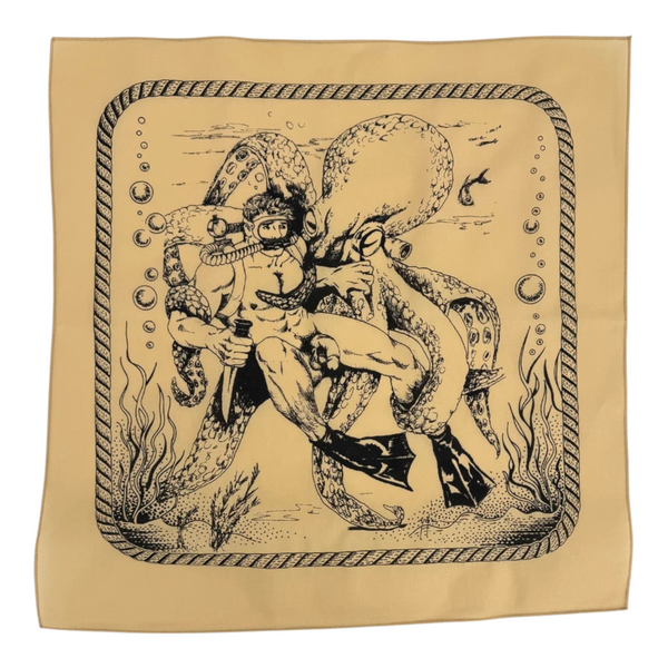 Etienne Diver & Squid Bandana - Tan