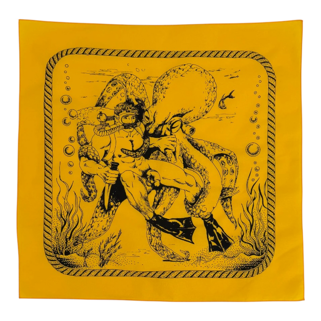 Etienne Diver & Squid Bandana - Gold