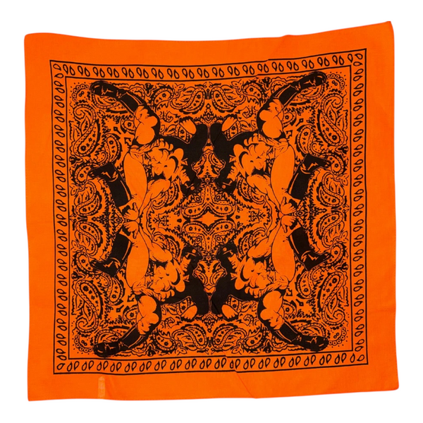 Etienne Leather Man Quad Bandana - Orange