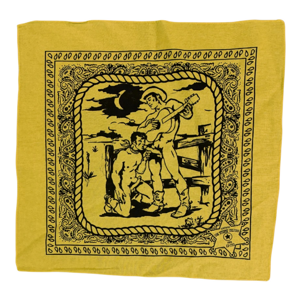 Etienne Cowboy Fantasy Bandana - Yellow