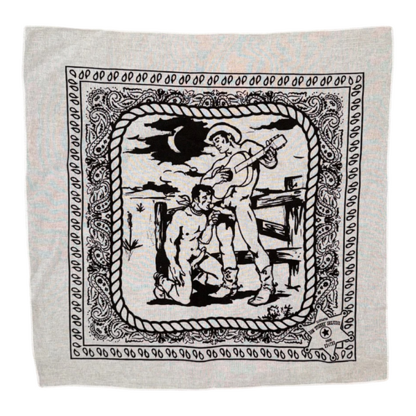 Etienne Cowboy Fantasy Bandana - White
