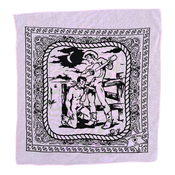 Etienne Cowboy Fantasy Bandana - Pink