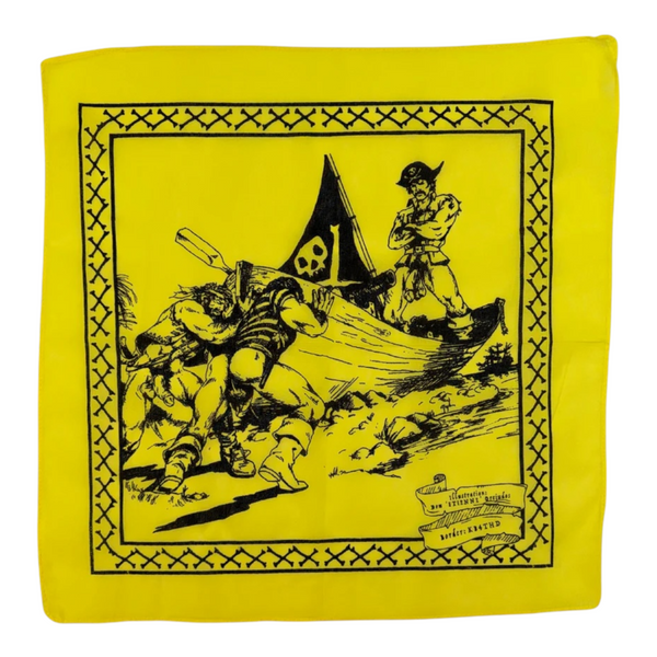 Etienne Pirate Fantasy Bandana - Yellow