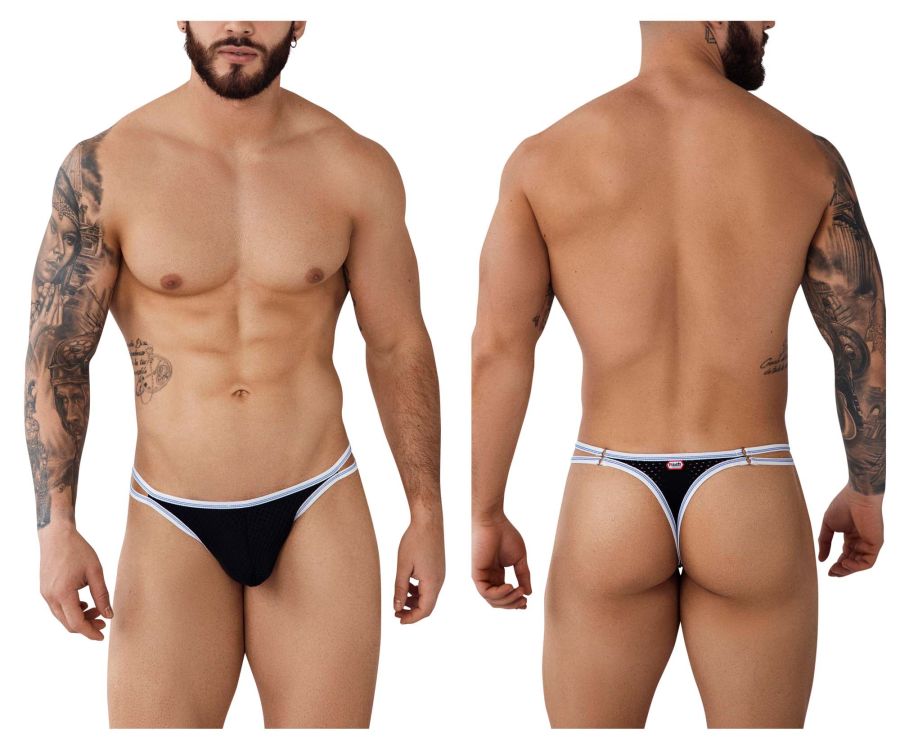 Pikante Novo Thongs - Black
