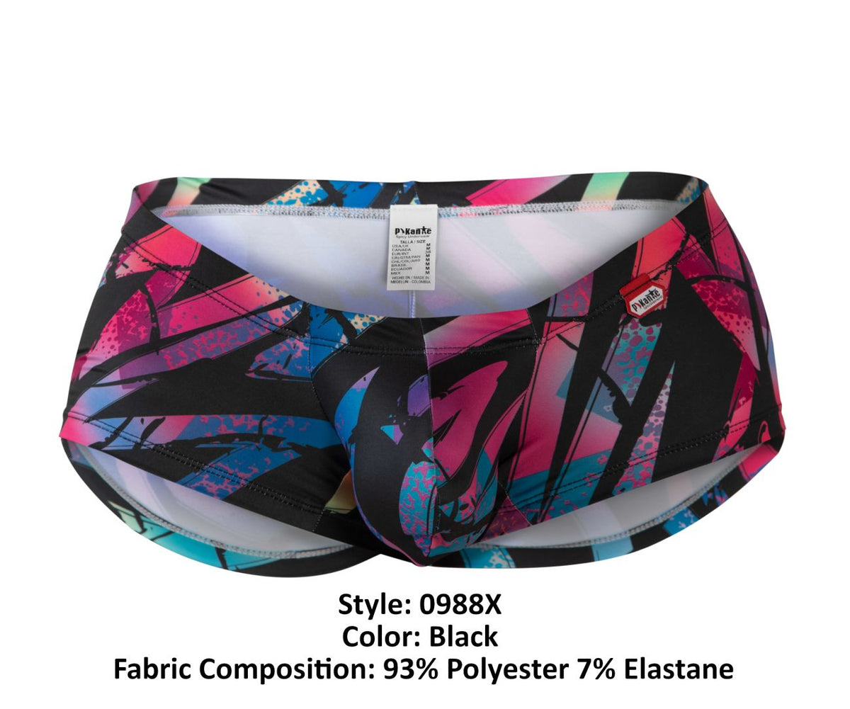 Pikante Jartum Printed Trunks - Black