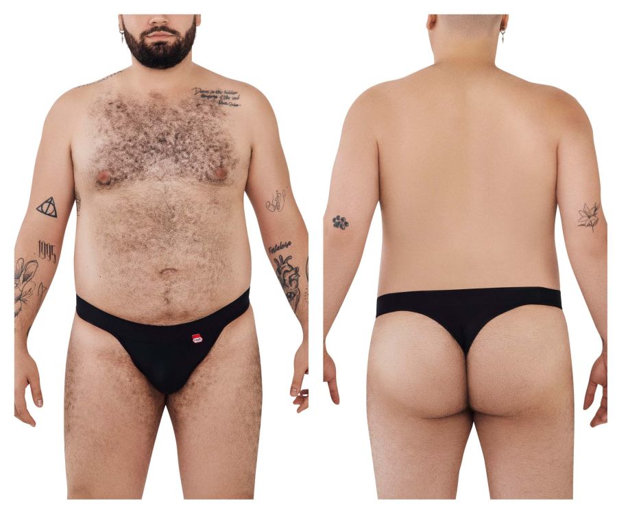 Pikante Terni Thongs - Black