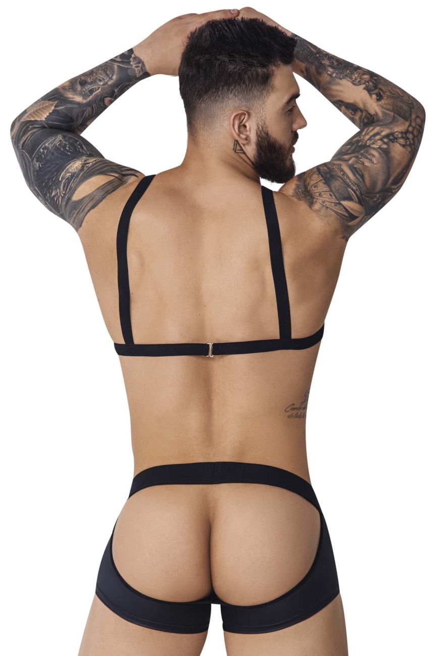 Pikante Hard Harness Jockstrap - Black