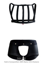 Pikante Hard Harness Jockstrap - Black