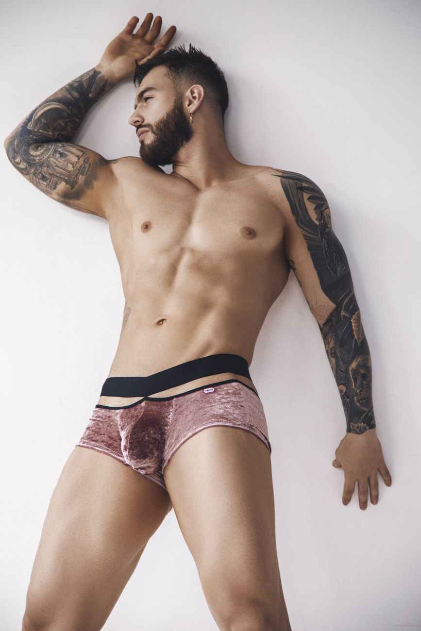 Pikante Clandestine Velvet Trunks - Pink