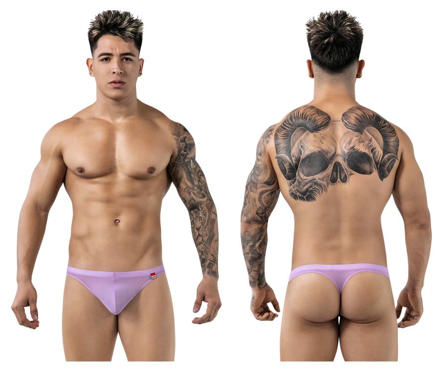 Pikante Luxury Thongs - Lilac Mesh