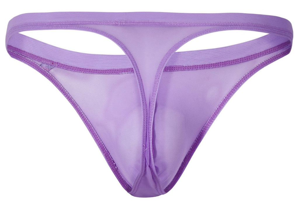 Pikante Luxury Thongs - Lilac Mesh