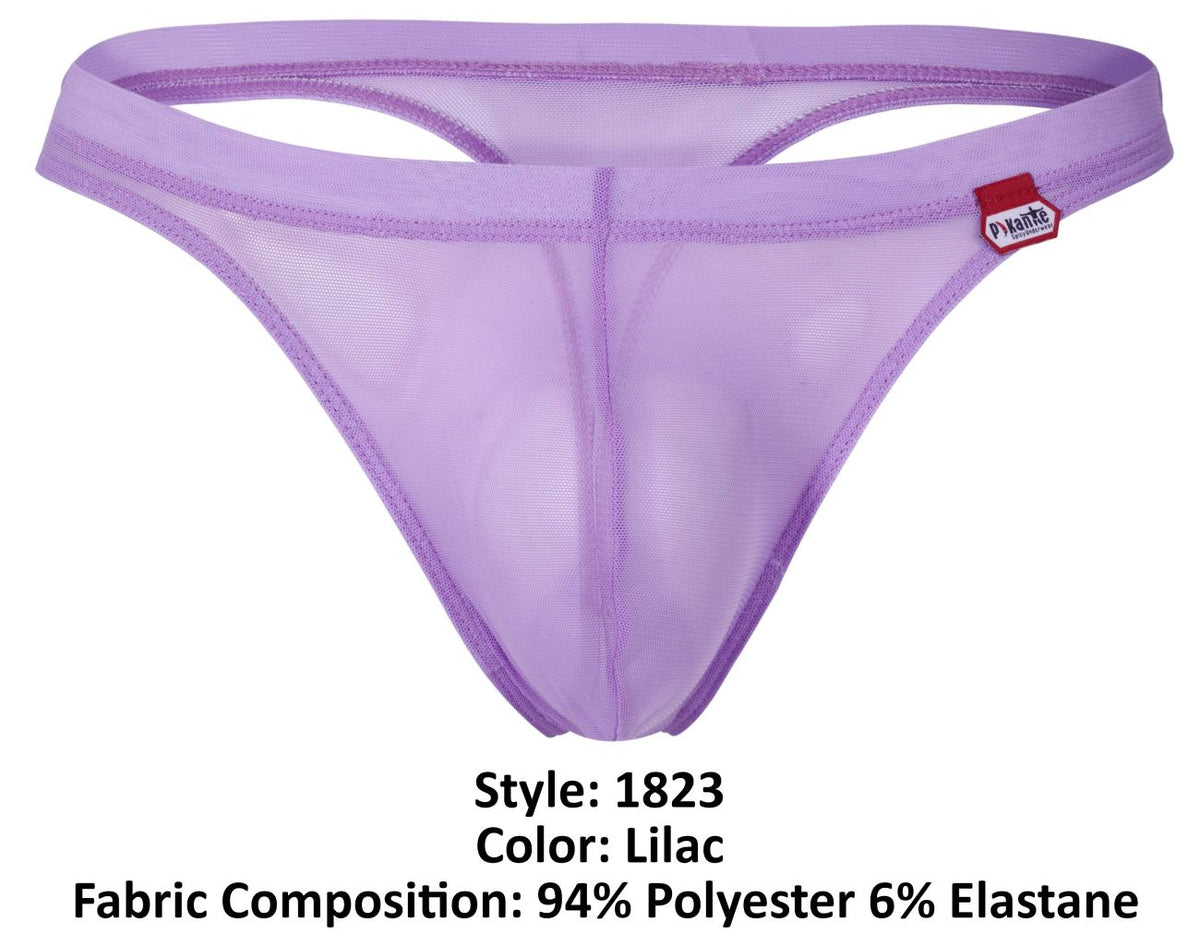 Pikante Luxury Thongs - Lilac Mesh