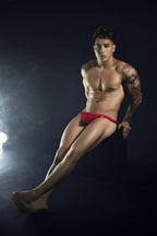 Pikante Luxury Thongs - Red Mesh