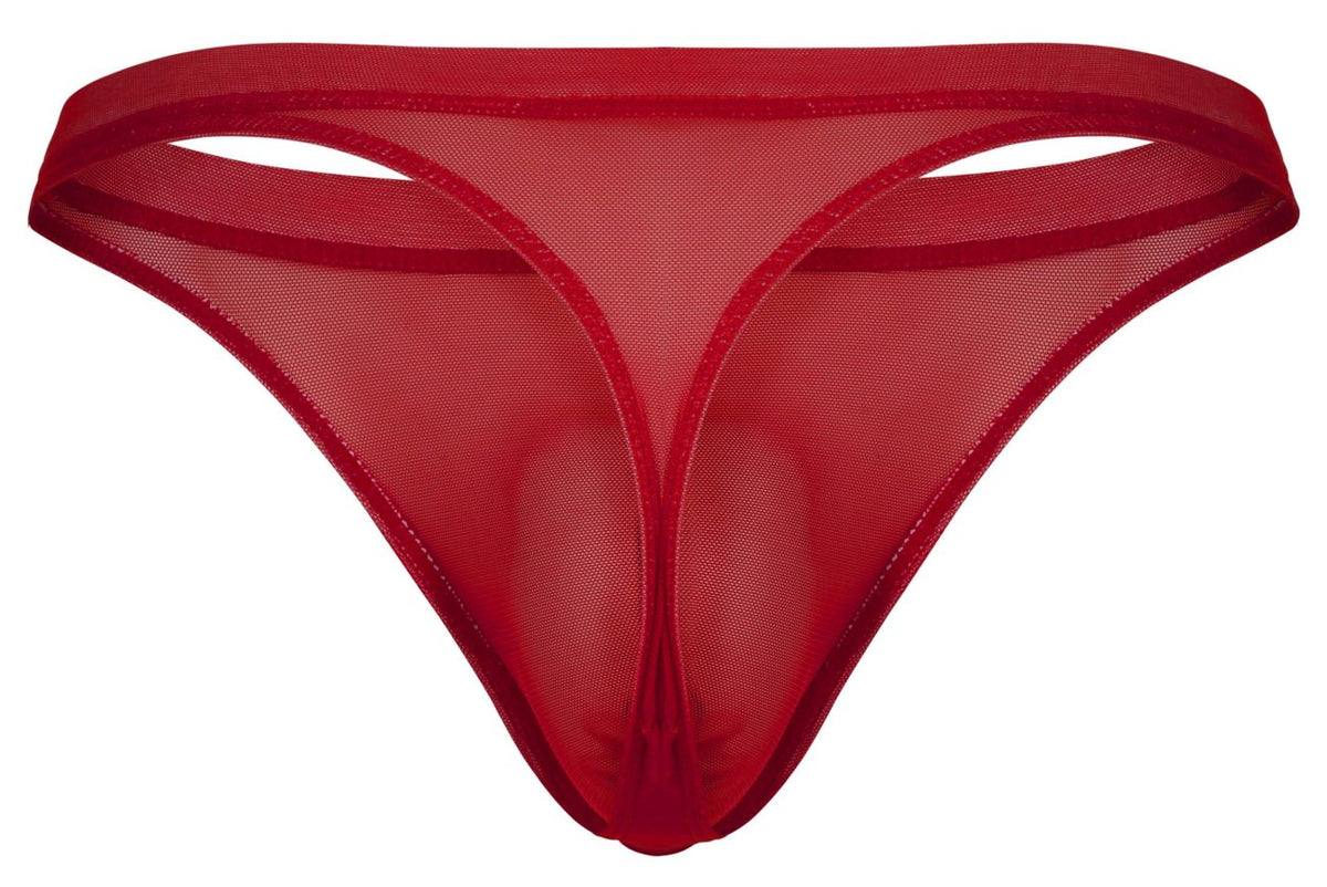 Pikante Luxury Thongs - Red Mesh